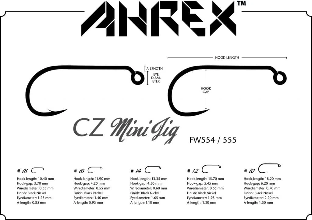 Ahrex AFW554 CZ Mini Jig Hooks - Image 4