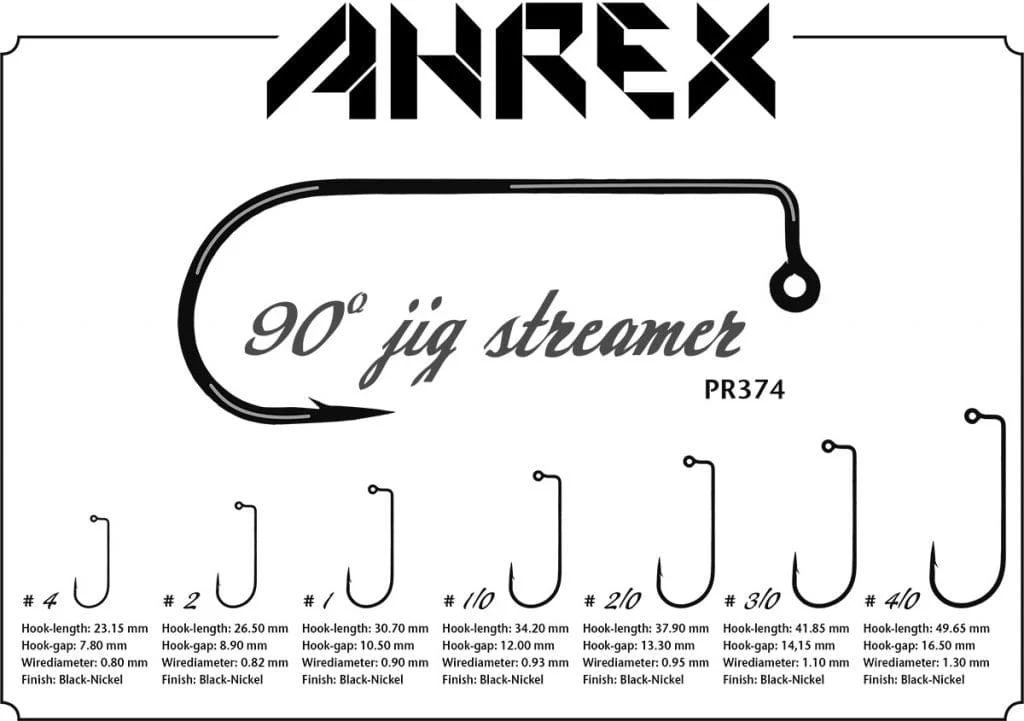 Ahrex PR374 90 Degree Jig Hooks - Image 6