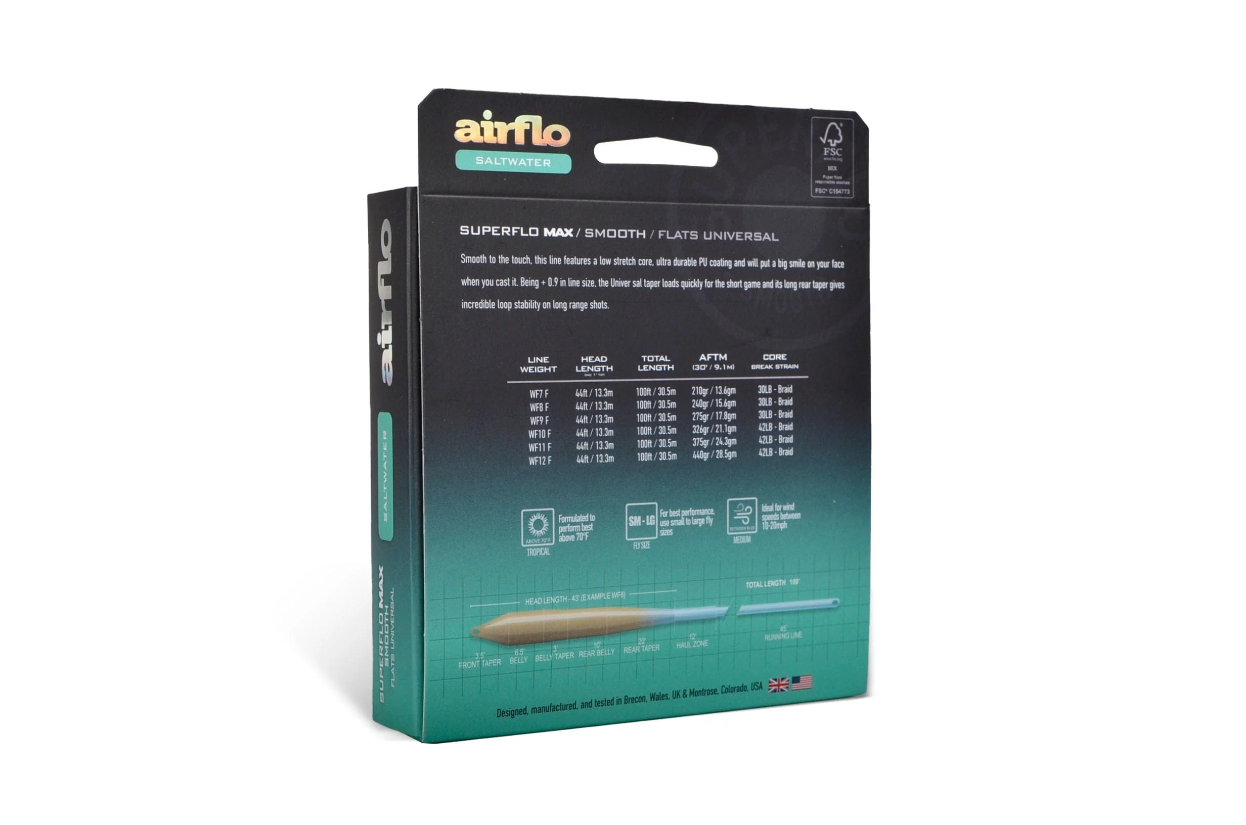 Airflo Superflo Max Flats Universal Taper Saltwater Fly Line - Image 2