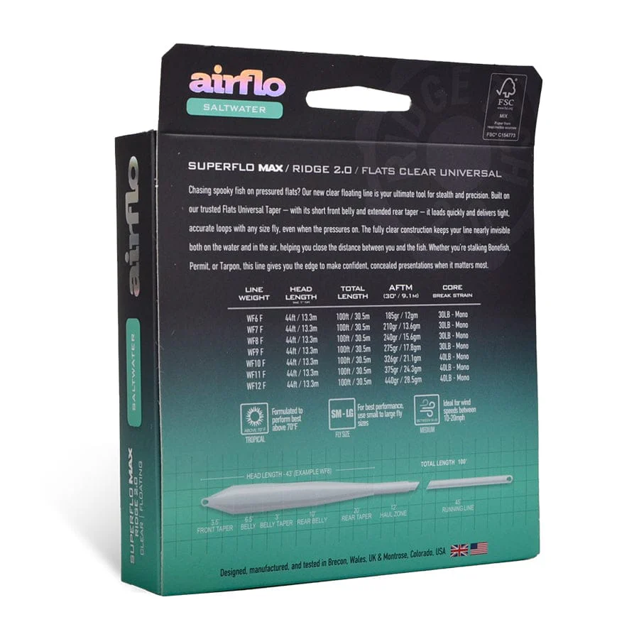 Airflo Superflo Max Ridge 2.0 Flats Universal Saltwater Fly Line - Image 2
