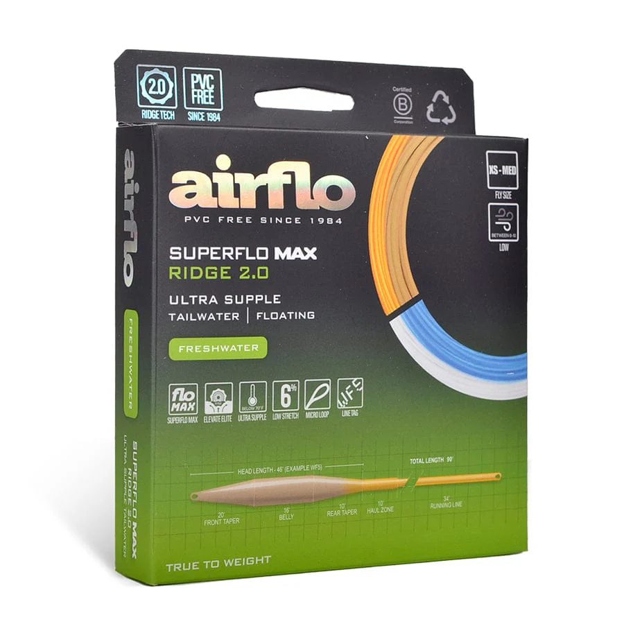 Airflo Superflo Max Ridge 2.0 Ultra Supple Tailwater Taper Fly Line - Image 4