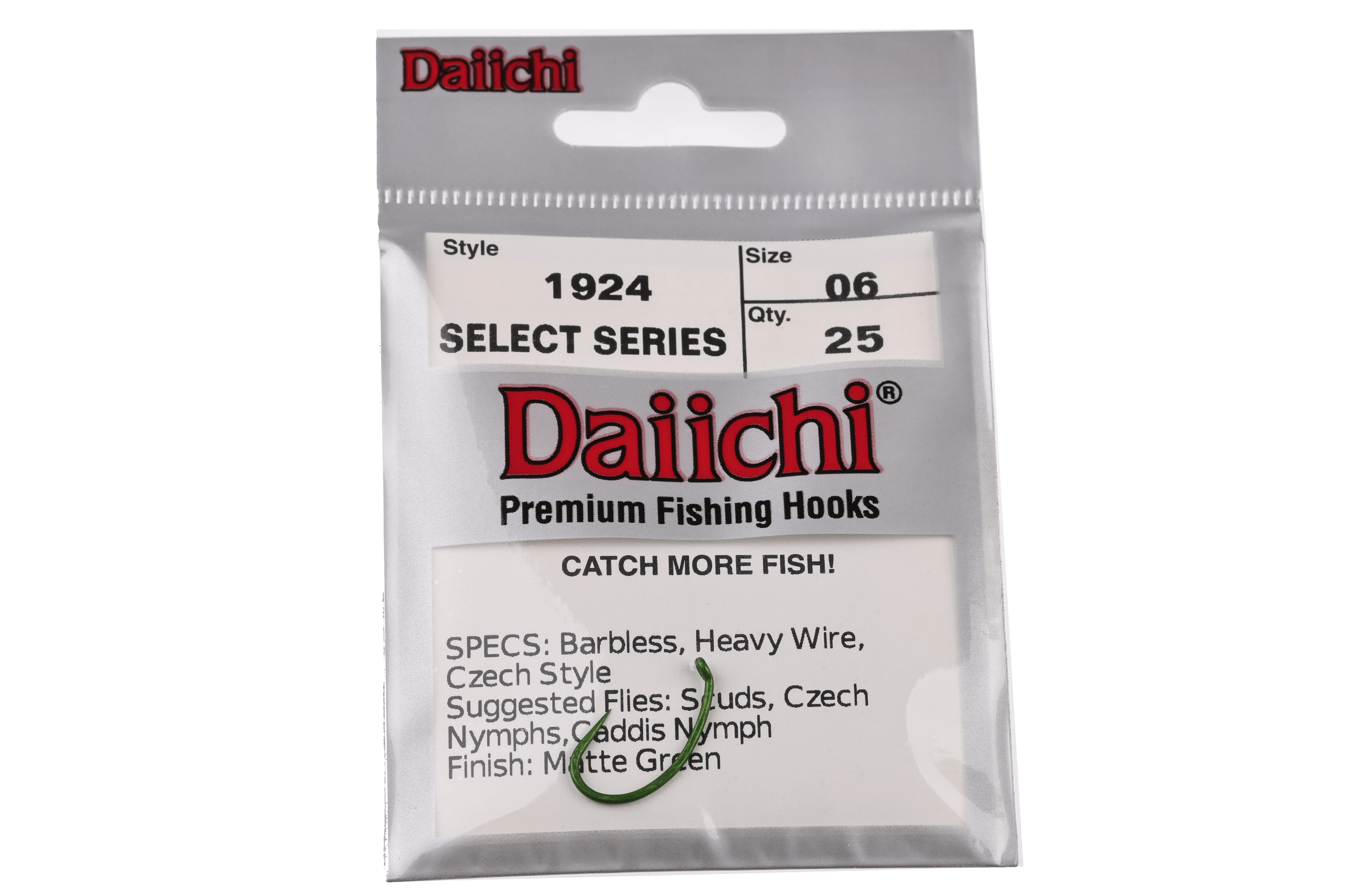 Daiichi 1924 Matte Green Hooks - Image 4