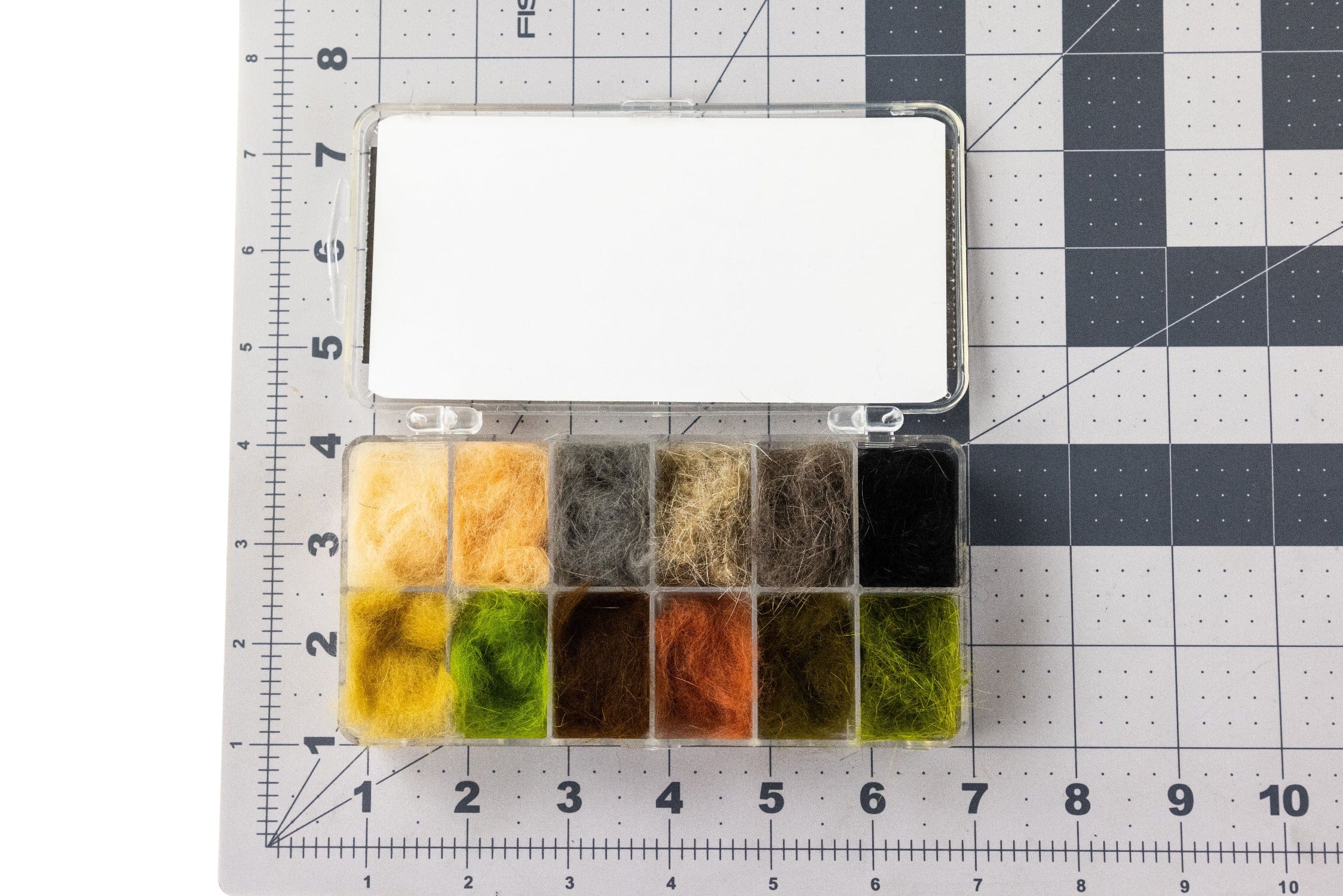 Hareline 12 Most Popular Dubbing Colors - Multi Color Assortment W/ Dispenser - Image 5