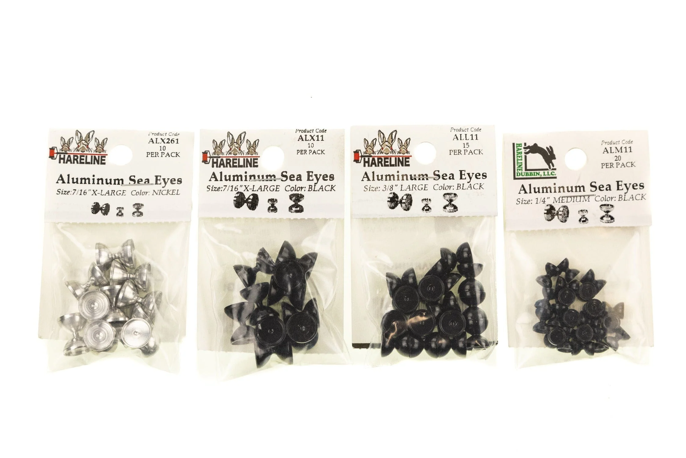 Hareline Aluminum Sea Eyes - Image 2