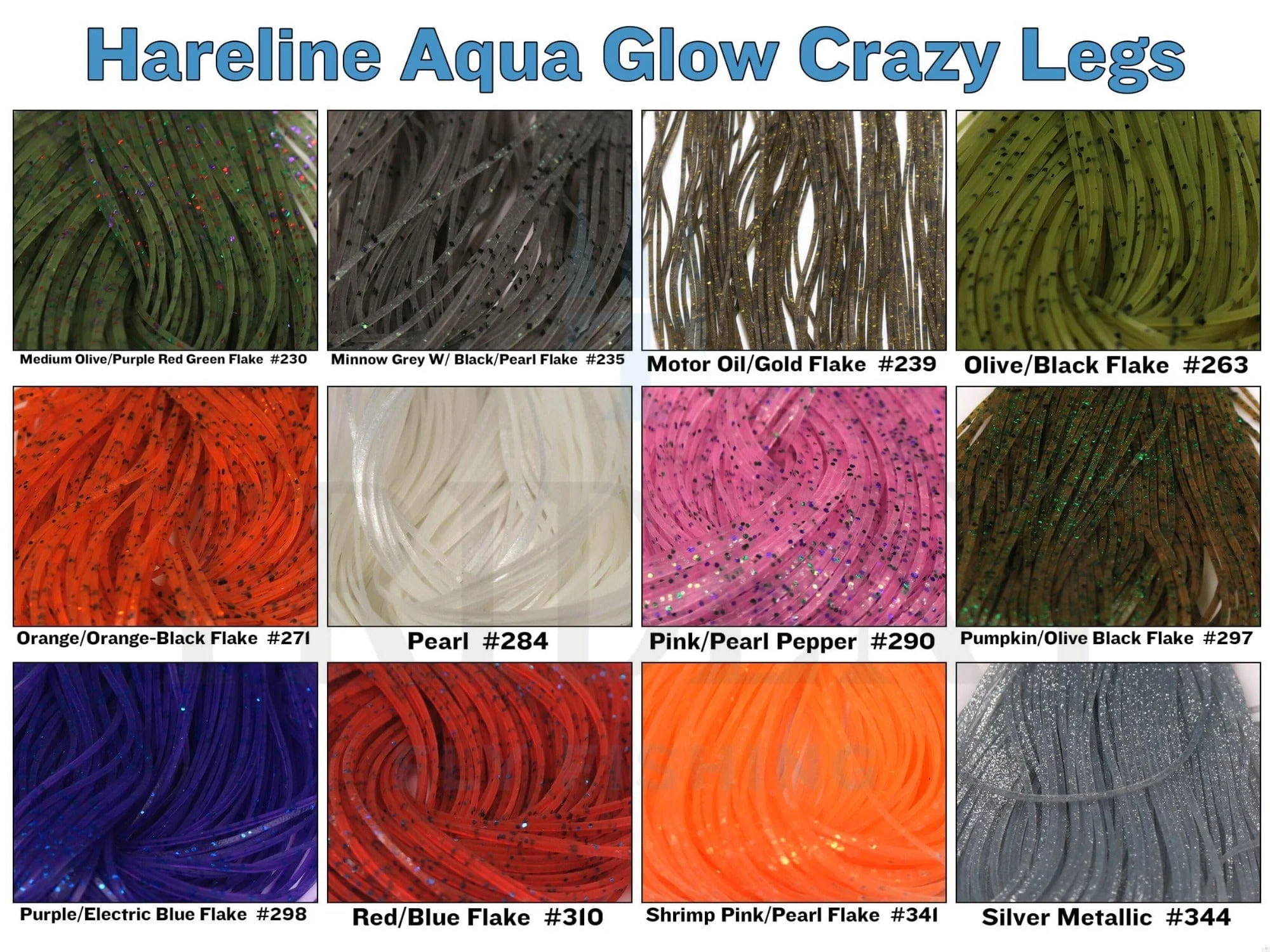 Hareline Aqua Glow Crazy Legs - Image 3