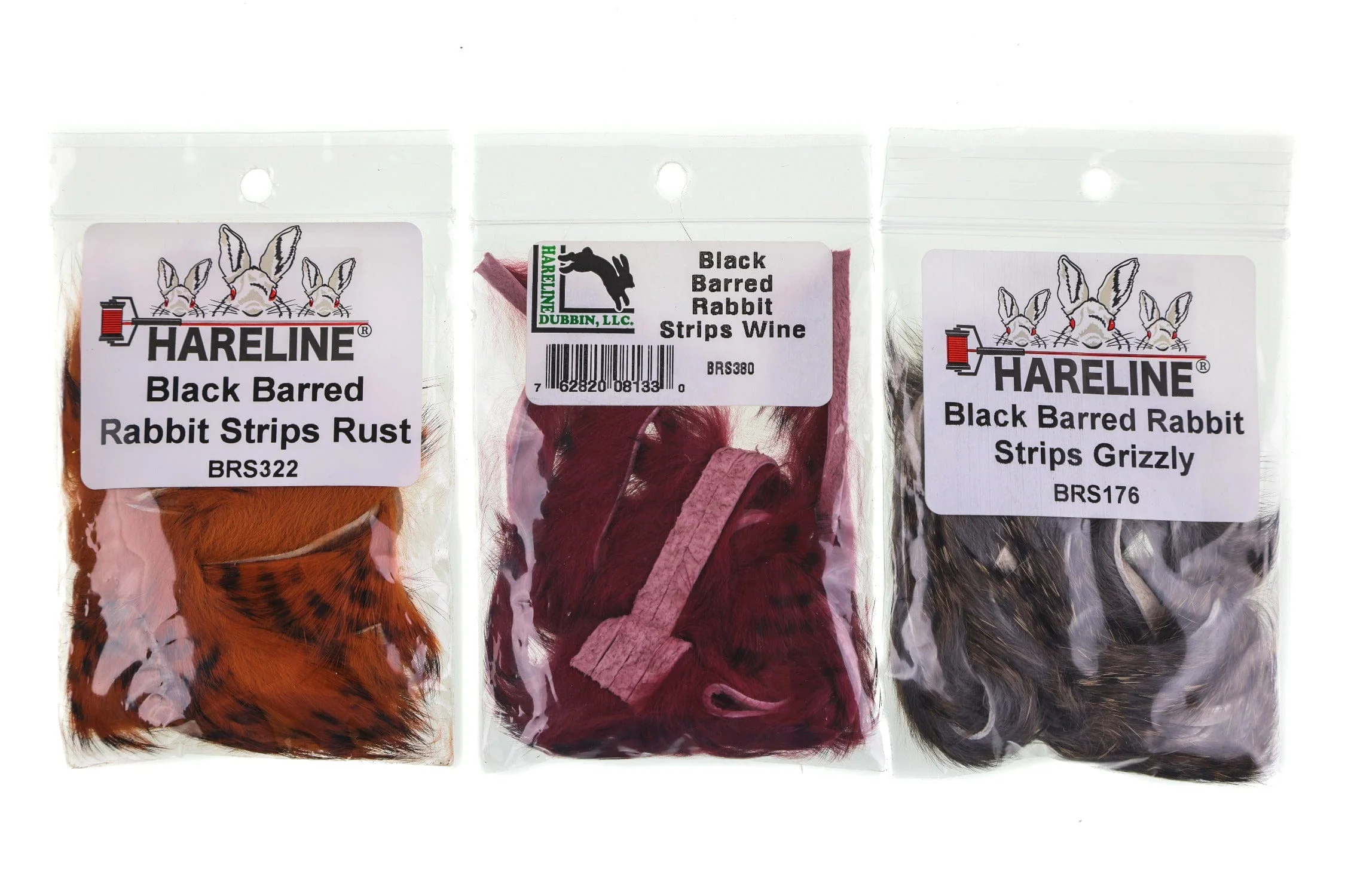 Hareline Black-Barred Rabbit Fur Strips - Image 7