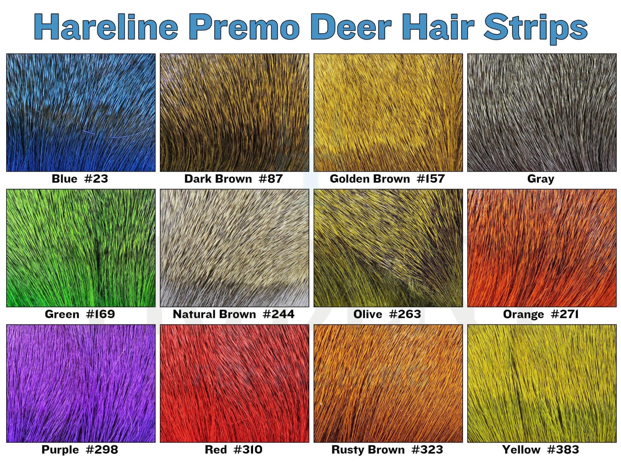 Hareline Premo Deer Hair Strips - Image 2