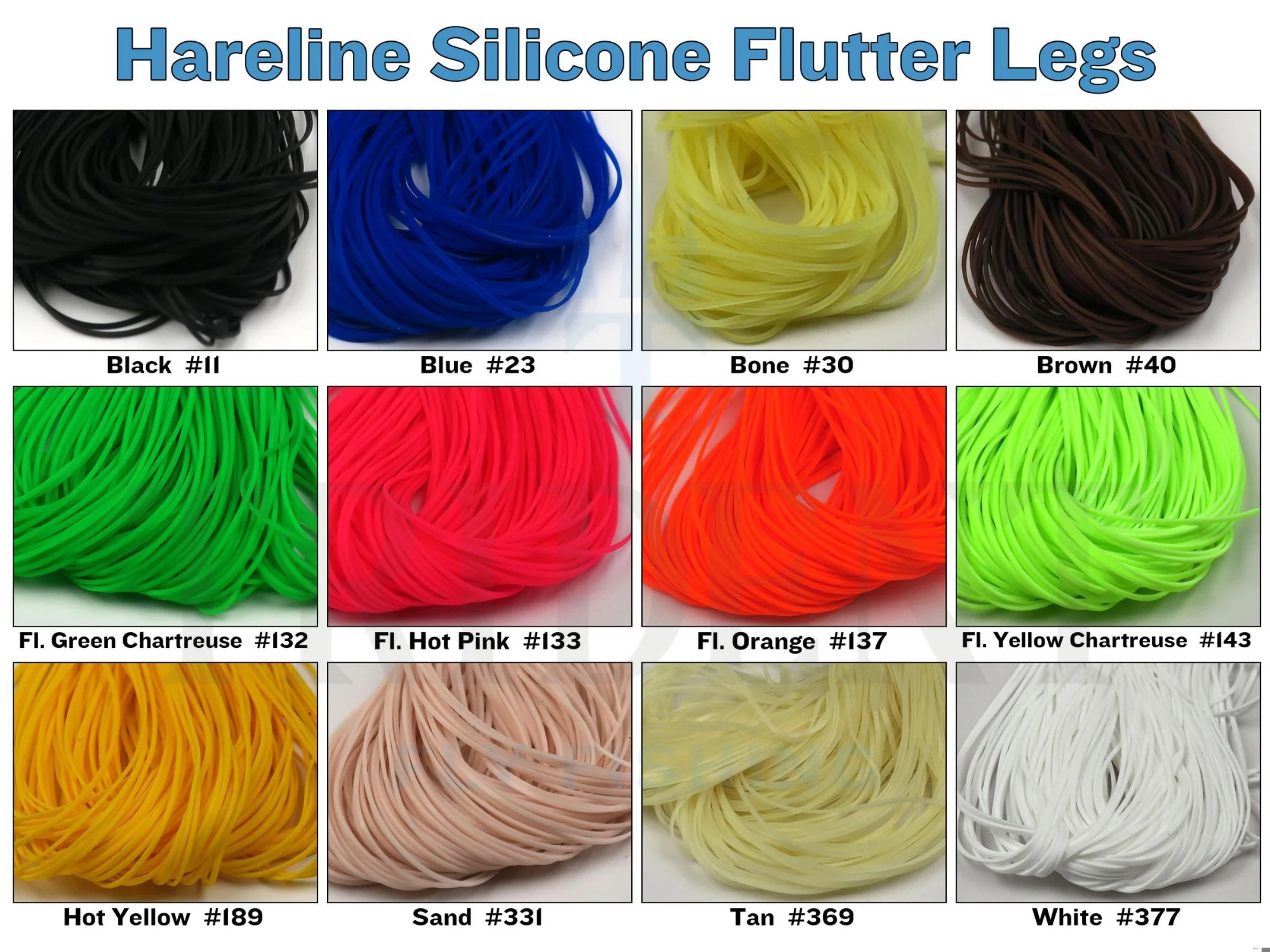 Hareline Silicone Flutter Legs - Image 2