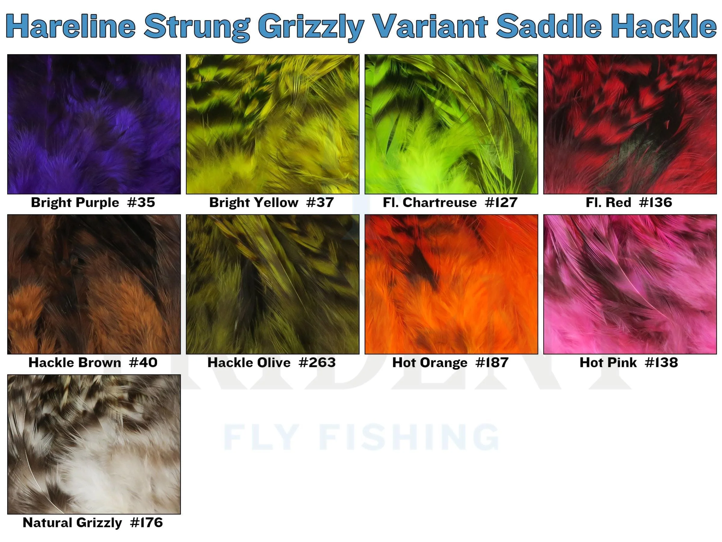 Hareline Strung Grizzly Variant Saddle Hackle - Image 2