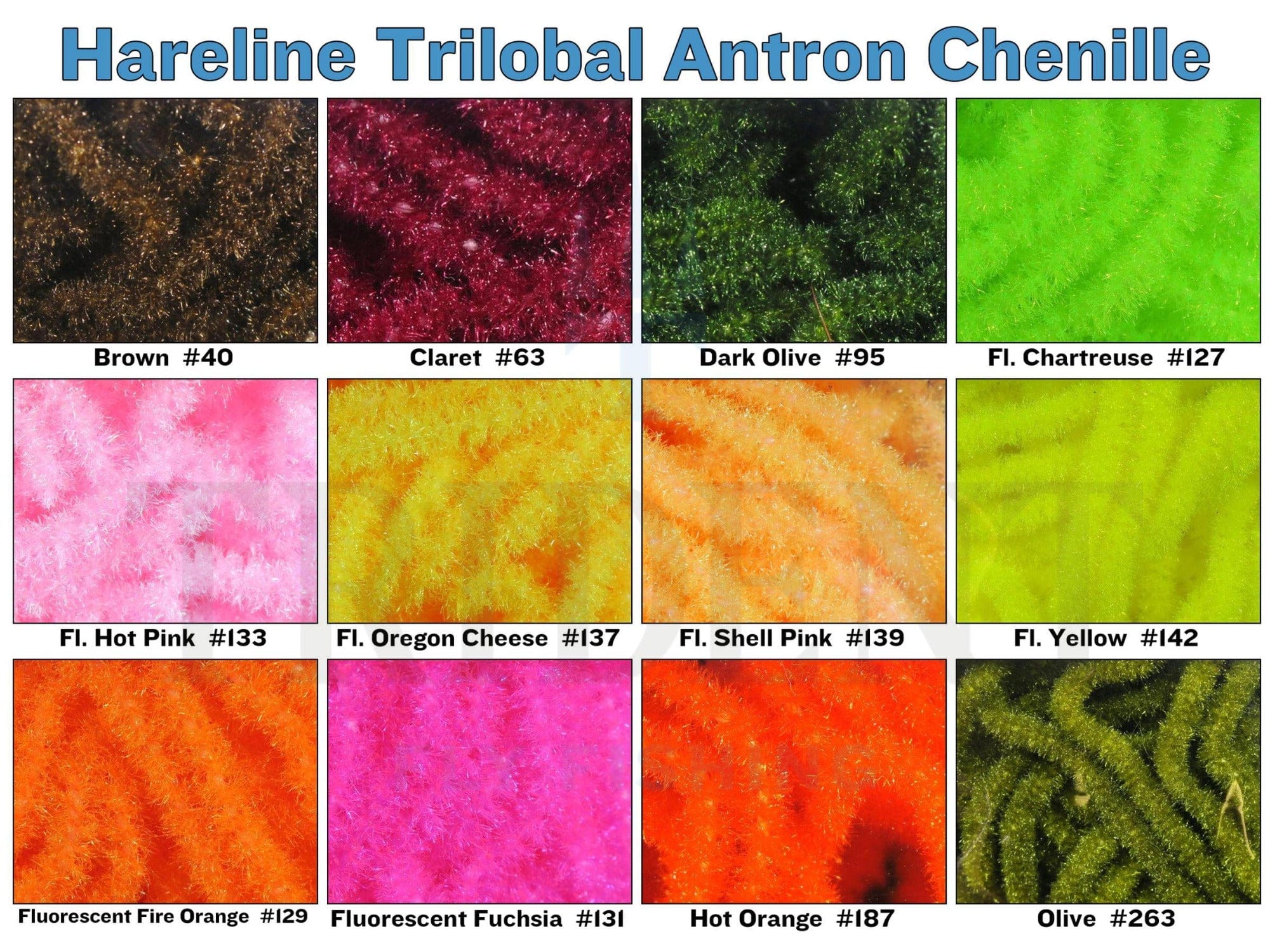 Hareline Trilobal Antron Chenille - Image 2