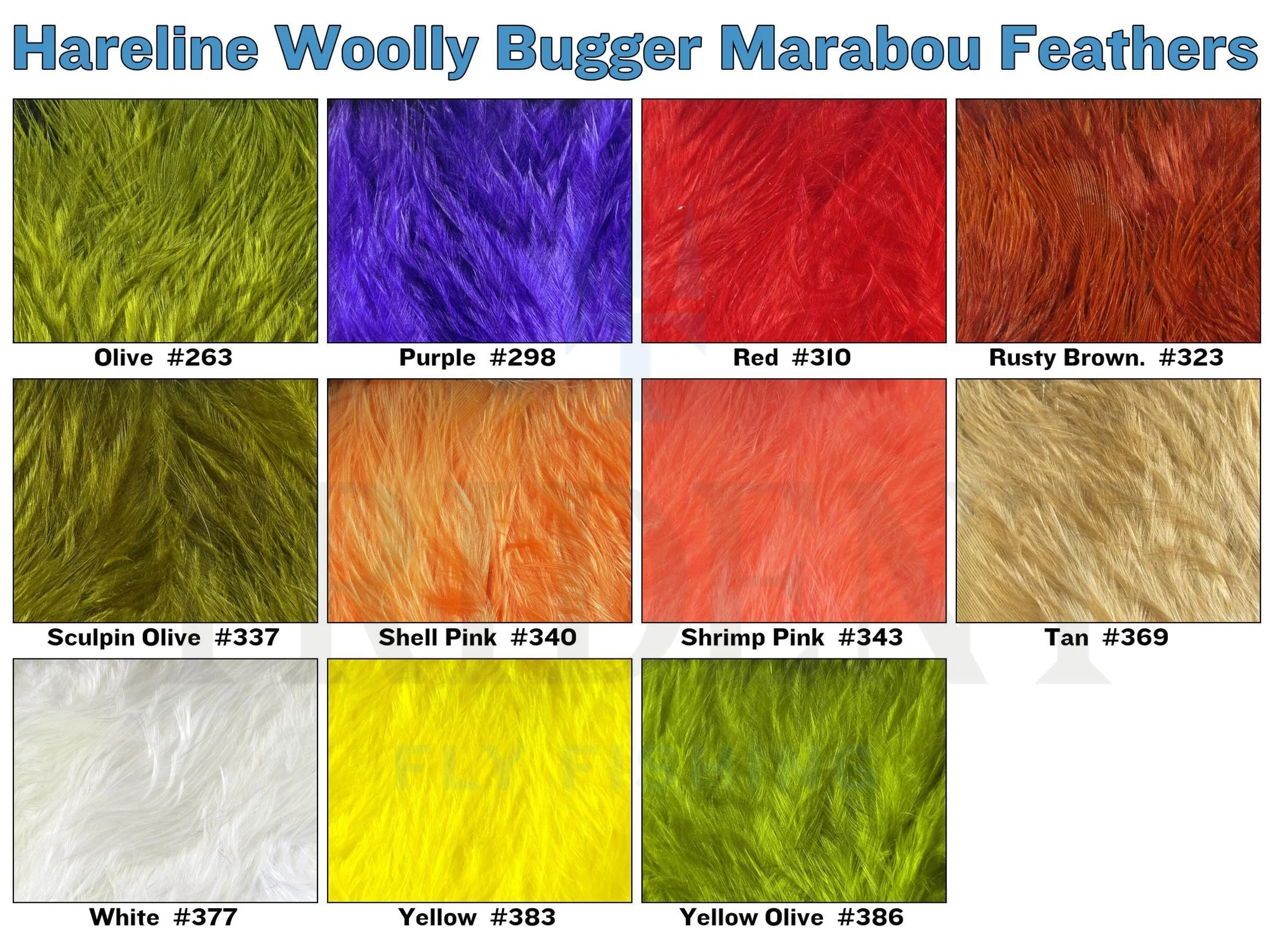 Hareline Woolly Bugger Marabou Feathers - Image 3