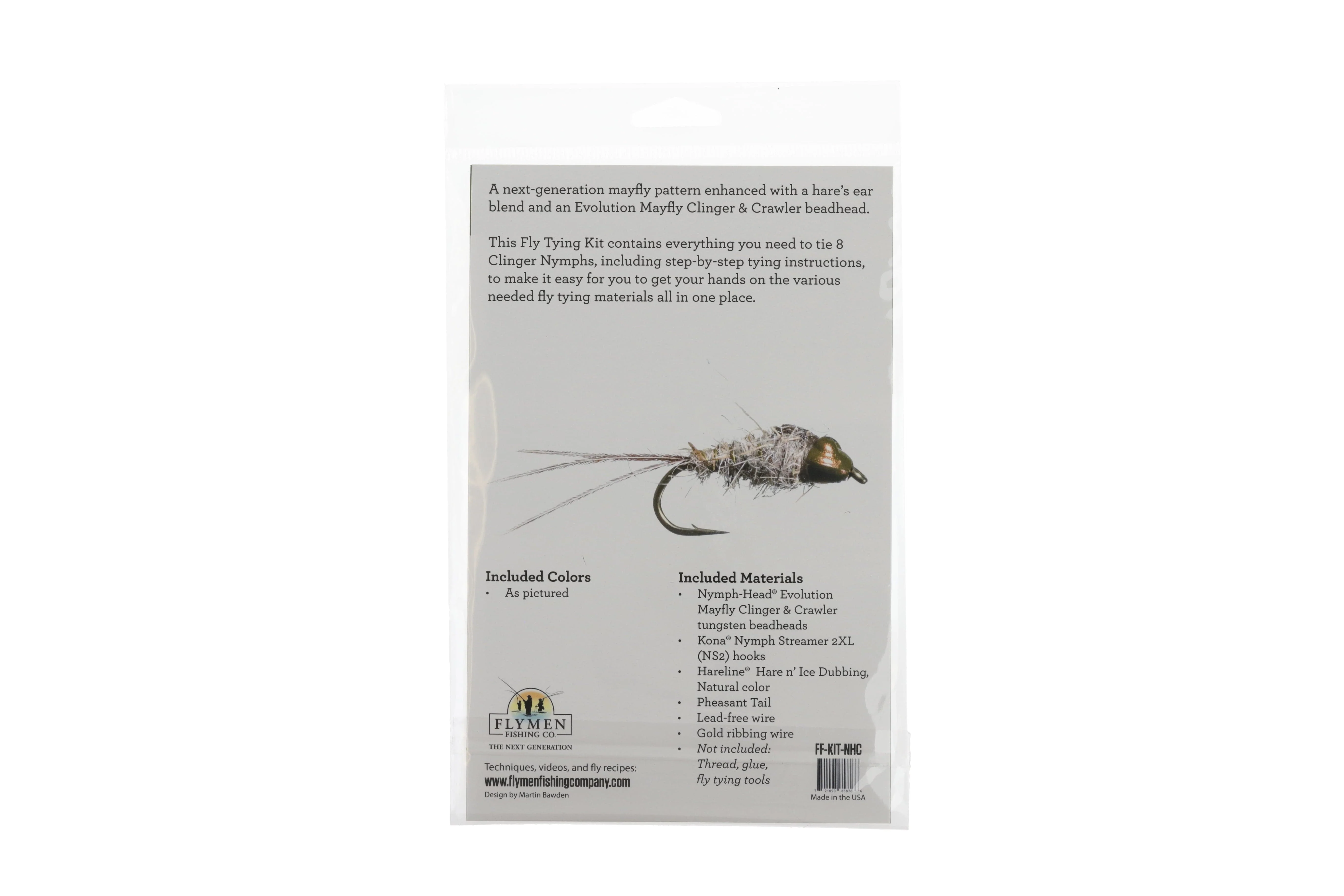 Nymph-Head Evolution Mayfly Clinger Nymph Fly Tying Kit - Image 3