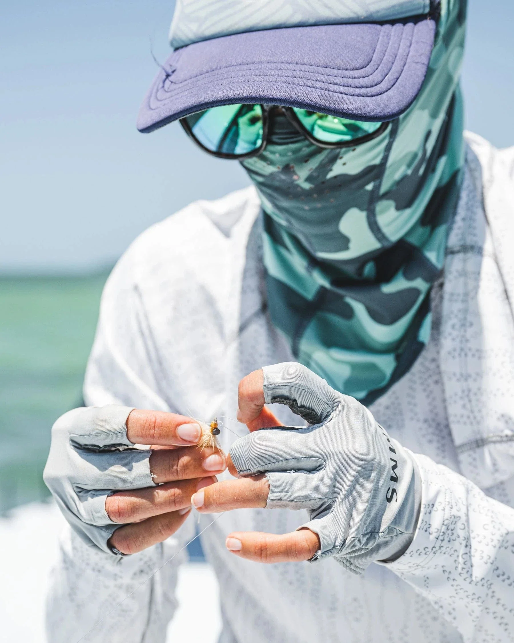 Simms Solar Flex Half Finger Sunglove - Image 8
