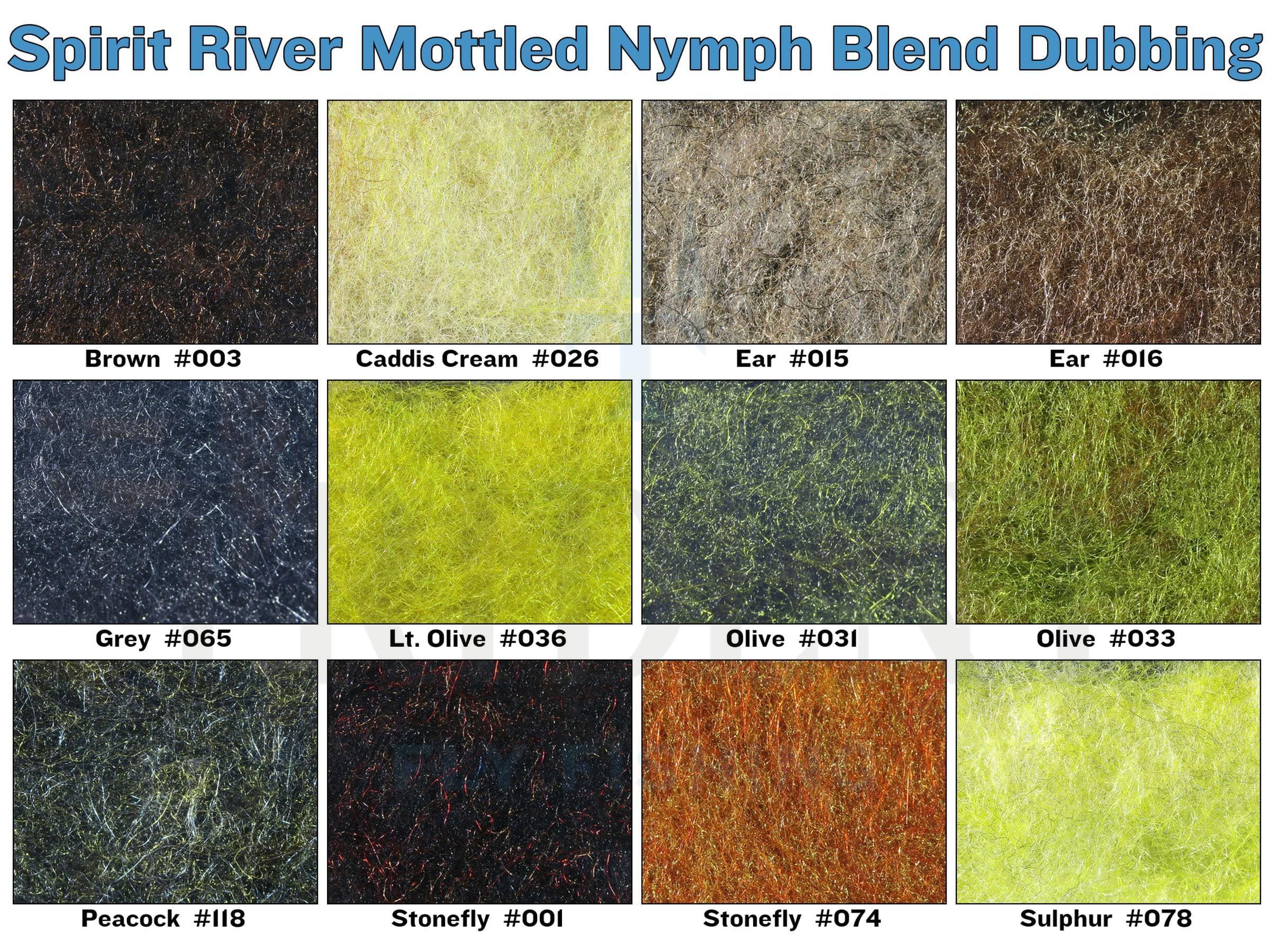 Spirit River Mottled Nymph Blend Dubbing - Image 2