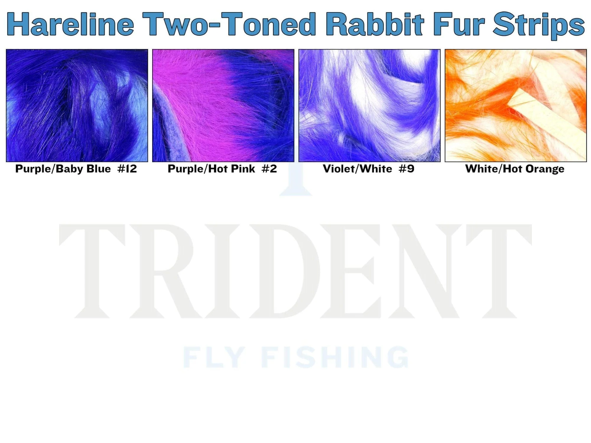 Spirit River UV2 Two-Tone Rabbit Fur Strips - Image 3