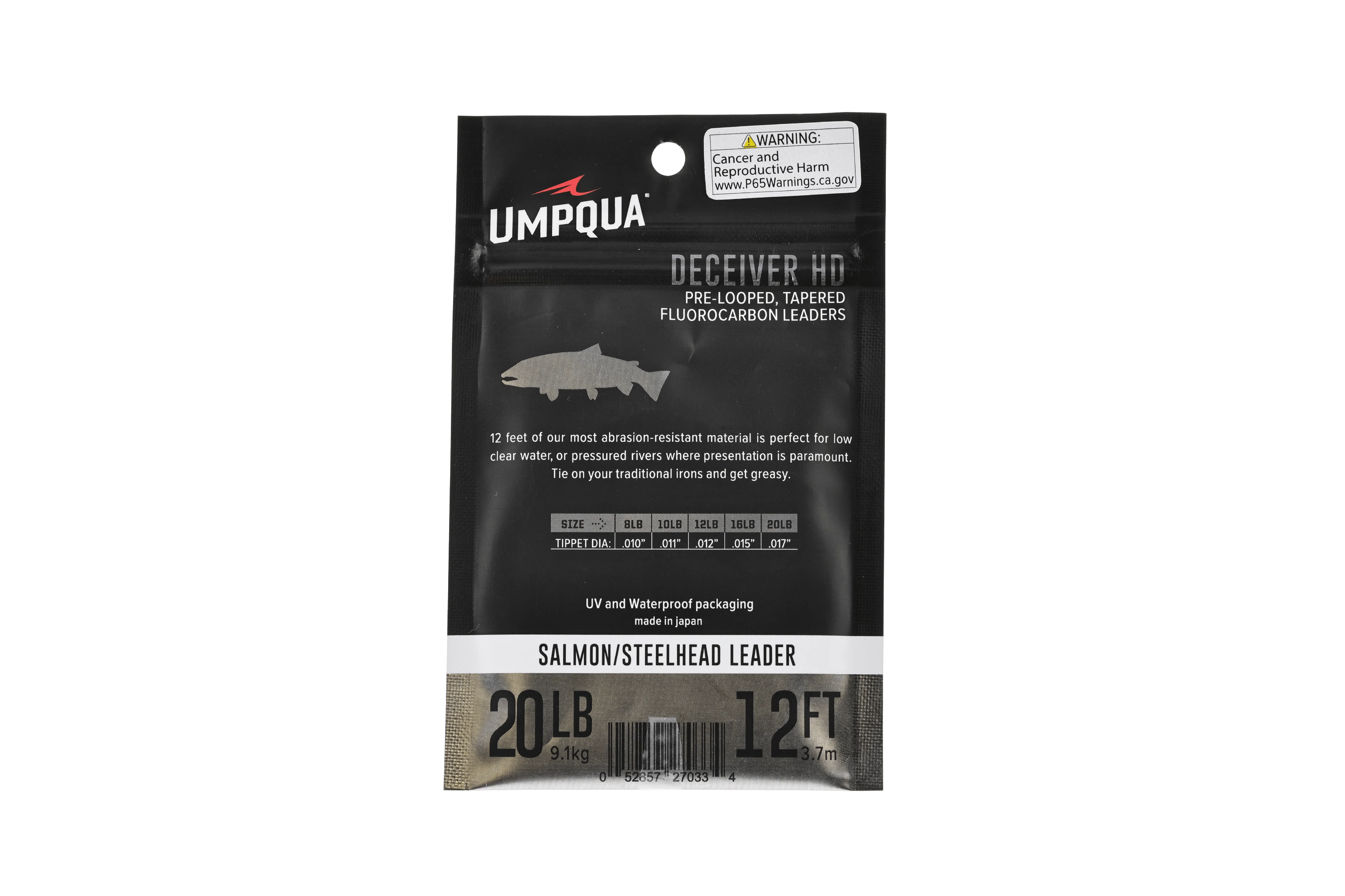 Umpqua Deceiver HD Salmon/Steelhead Fluorocarbon Leader - Image 2